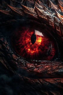 Fire Dragons Ruby Eye  Poster by Pixaverse   Displate