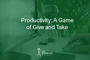 Productivity  A Game of Give and Take