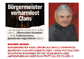 Ruhner Berge   Bürgermeister verharmlost Clans