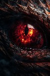 Fire Dragons Ruby Eye  Poster by Pixaverse   Displate